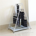 Triangular floor umbrella stand